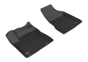Nissan Murano Floor Mats - Front - 3D MAXpider - Kagu - Black - `15-`18